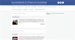 Desktop Screenshot of konzerte-abfeiern.de