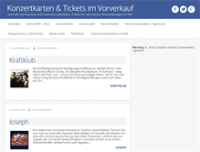 Tablet Screenshot of konzerte-abfeiern.de
